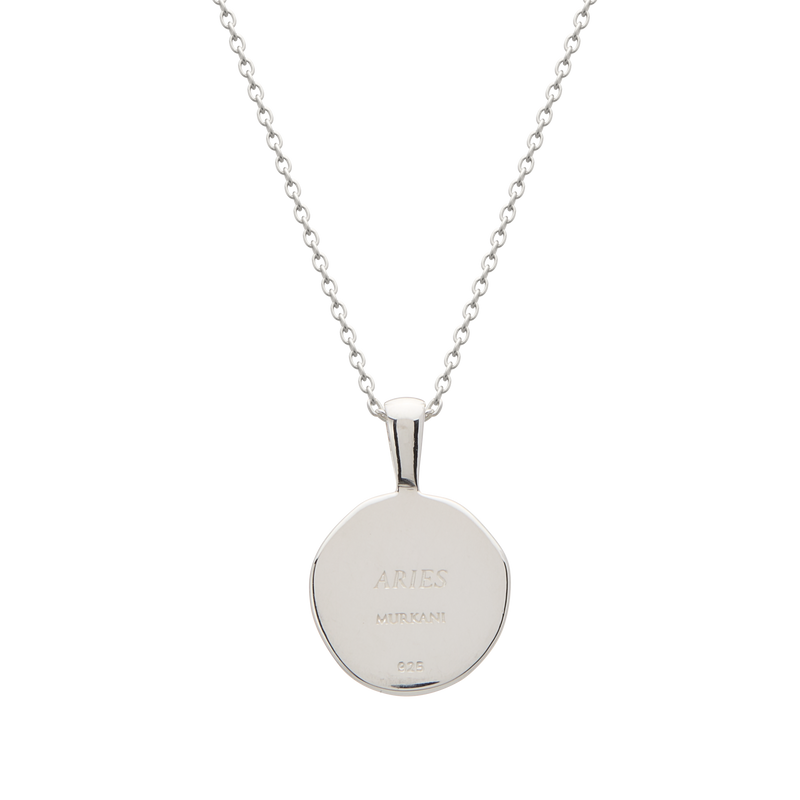 Murkani Aries Necklace - Zodiac series - Silver rear view