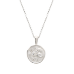 Murkani Aries Necklace - Zodiac series - Silver front view