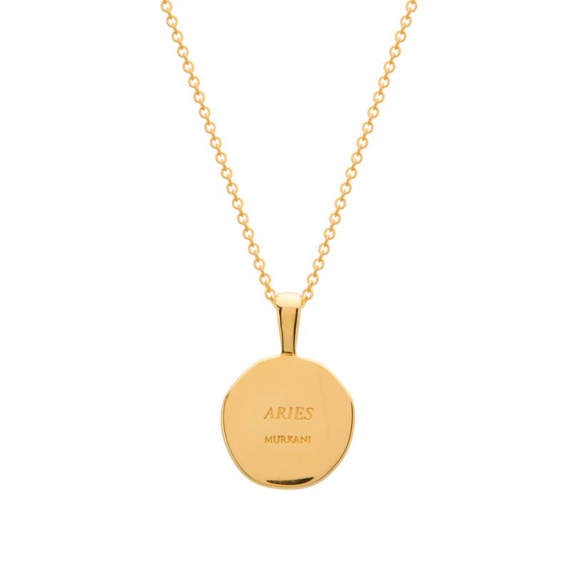 Murkani Aries Necklace - Zodiac series - Gold rear view