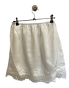 Billie Lace Slip Skirt - White