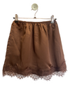 Billie Lace Slip Skirt - Chocolate