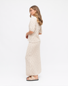 Birdie crochet skirt by label of love is a cotton pull on skirt with matching crochet top