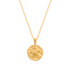 Murkani Capricorn Necklace - Zodiac series - Gold front view