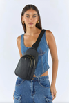 dayna sling bag by peta and jain is a vegan leather cross body travel bag