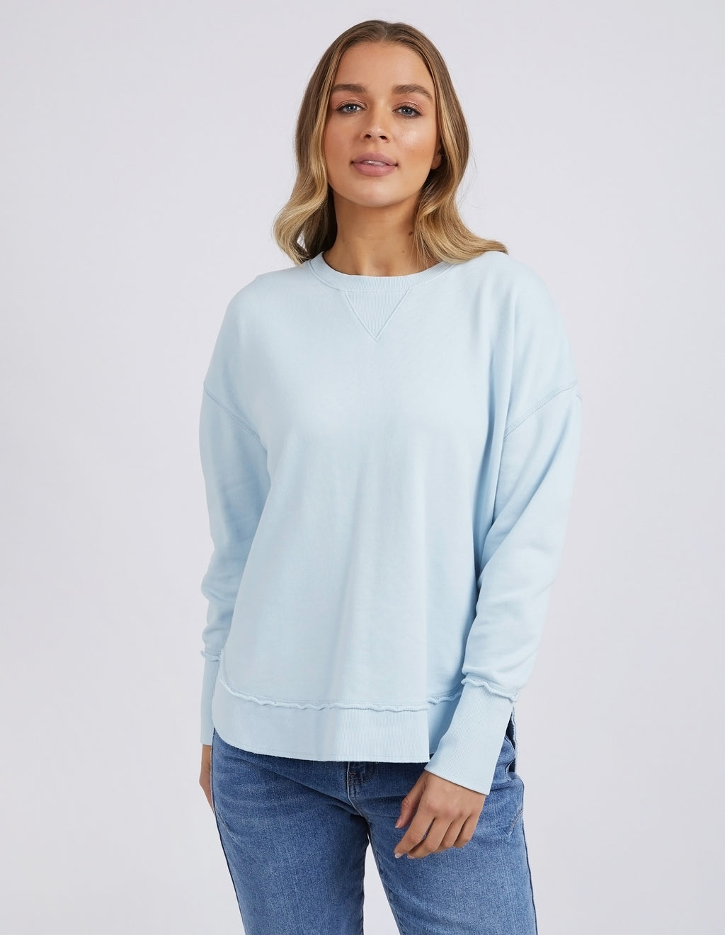 delilah cotton knit crew jumper by foxwood