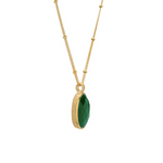 Green Onyx Pendant Necklace