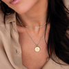 halcyon pendant necklace by murkani in 18 karat yellow gold plate