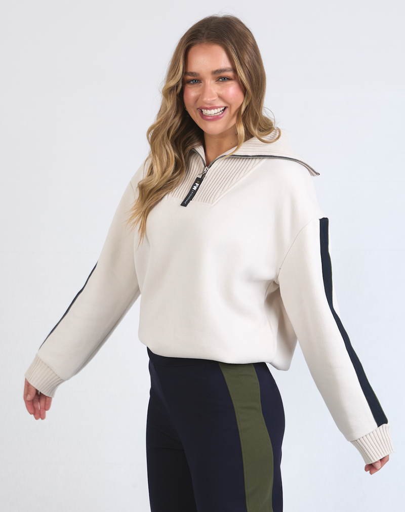 Knit Collar Crew