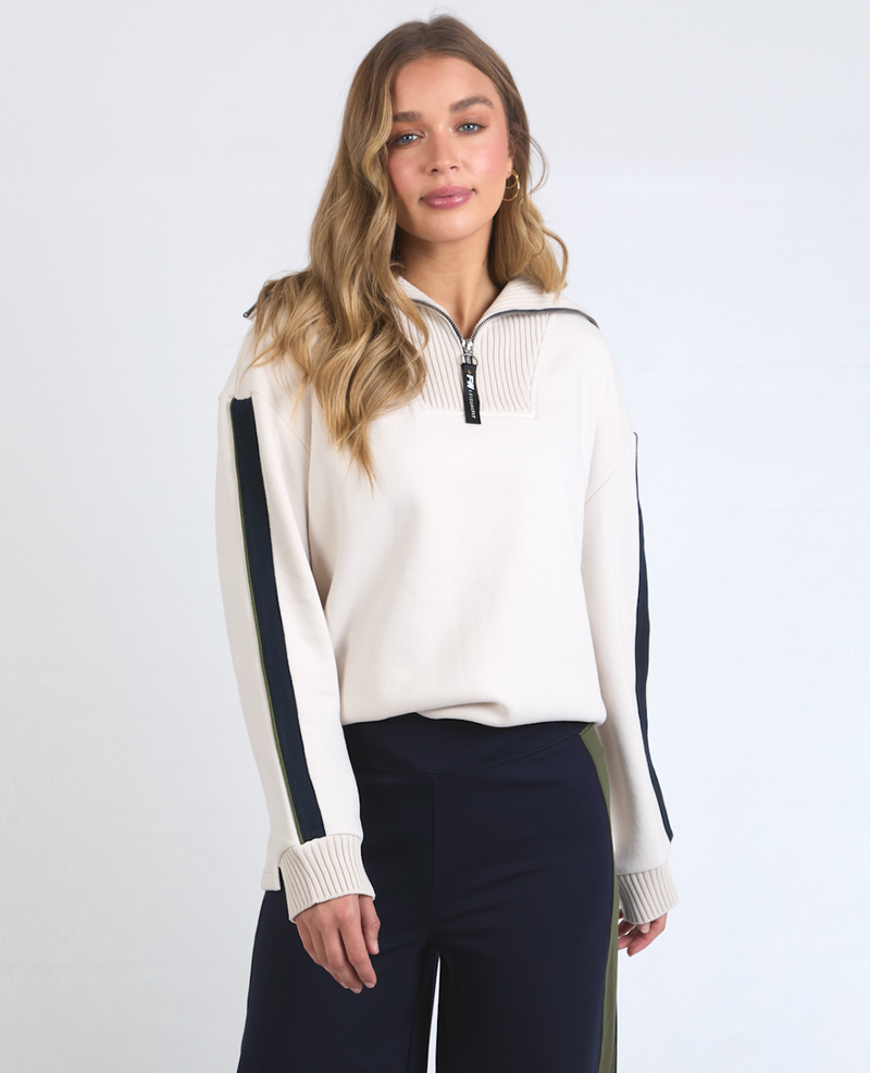 Knit Collar Crew