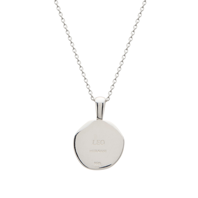 Murkani Leo Necklace - Zodiac series - Silver rear view