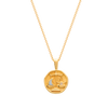 Murkani Virgo Necklace - Zodiac series - Gold front view