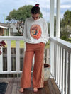 mermaid La sirena long sleeve cotton tee by frankie in white