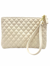 quilted vegan leather clutch purse by zjoosh