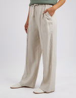 Naples linen relaxed elastic waist pants by foxwood