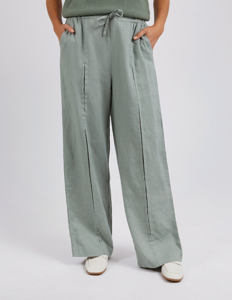 Naples linen relaxed elastic waist pants by foxwood