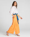 the pari shirt by boom shankar is a super silky soft cotton button up collared blouse with a small aztec print