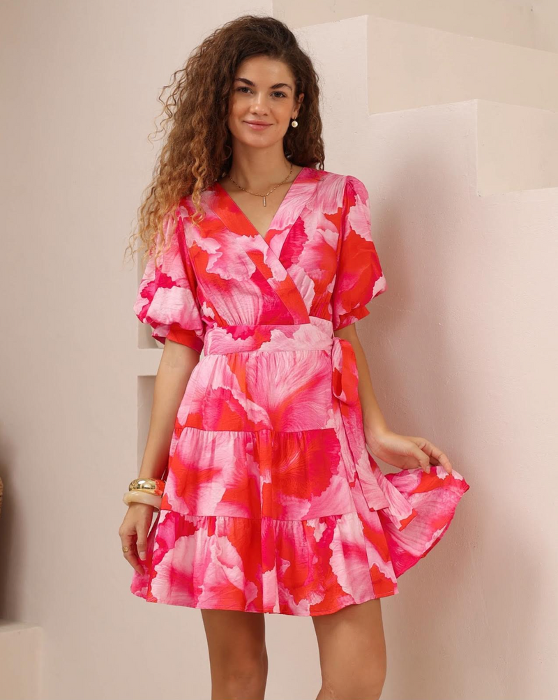 Petal Wrap Dress