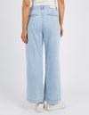 Rafa jean by foxwood are a lightweight denim wide leg zip closure pant