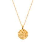 Murkani Scorpio Necklace - Zodiac series - Gold front view