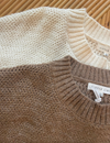 sam knit by little lies is a cotton wool blend relaxed fit jumper
