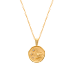 Murkani Taurus Necklace - Zodiac series - Gold front view