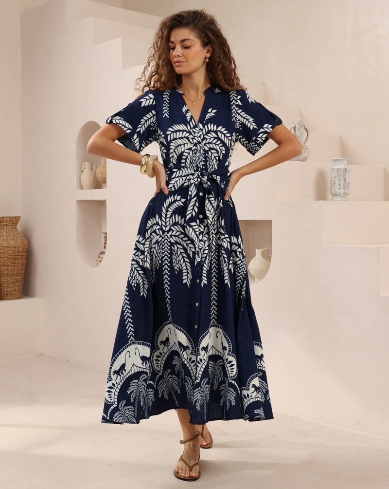 Twilight Palms Dress