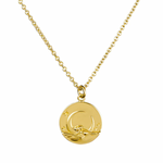 Moonlit Waves Necklace Gold