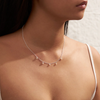 a sterling silver drop pearl necklace by midsummer star