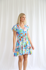 The Portifino Dress by salty Bright is a summer mediterranean inspired boho beach dress