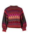 the sofia jumper by boom shankar is a beautiful knitted sweater in rich autumn tones