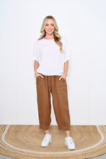 Tapered Linen Pant