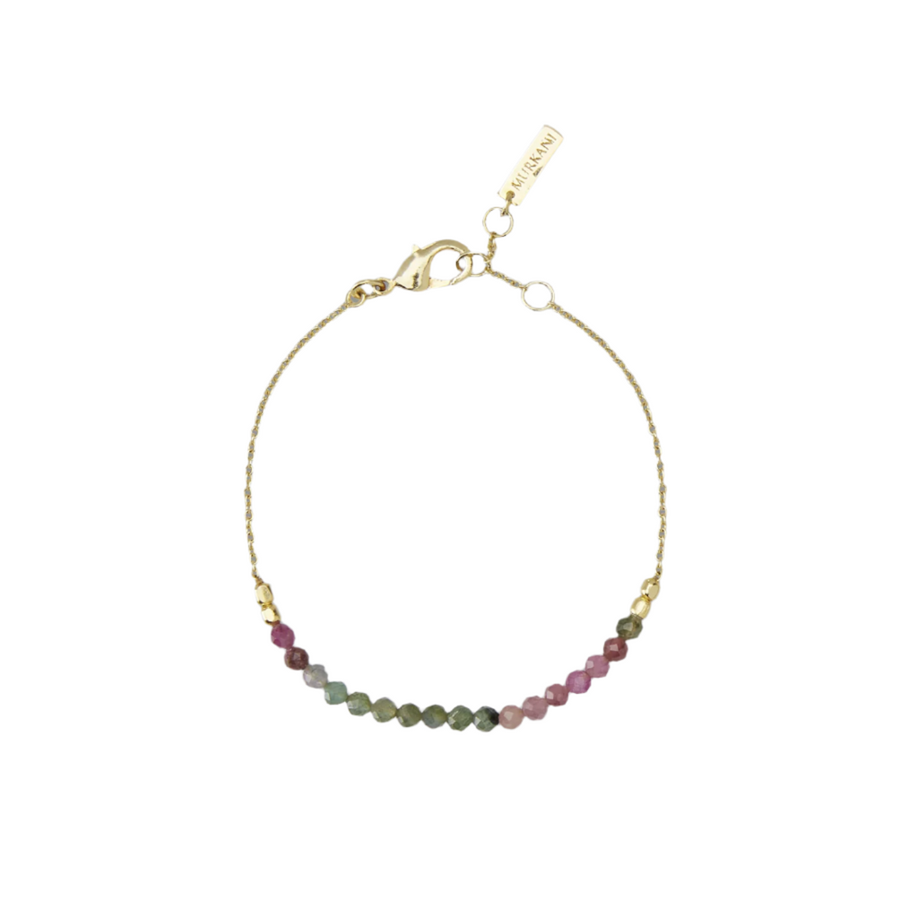 Tourmaline bracelet by Murkani in Gold