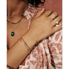 Statement jewellery by Murkani. Tourmaline bracelet in gold.