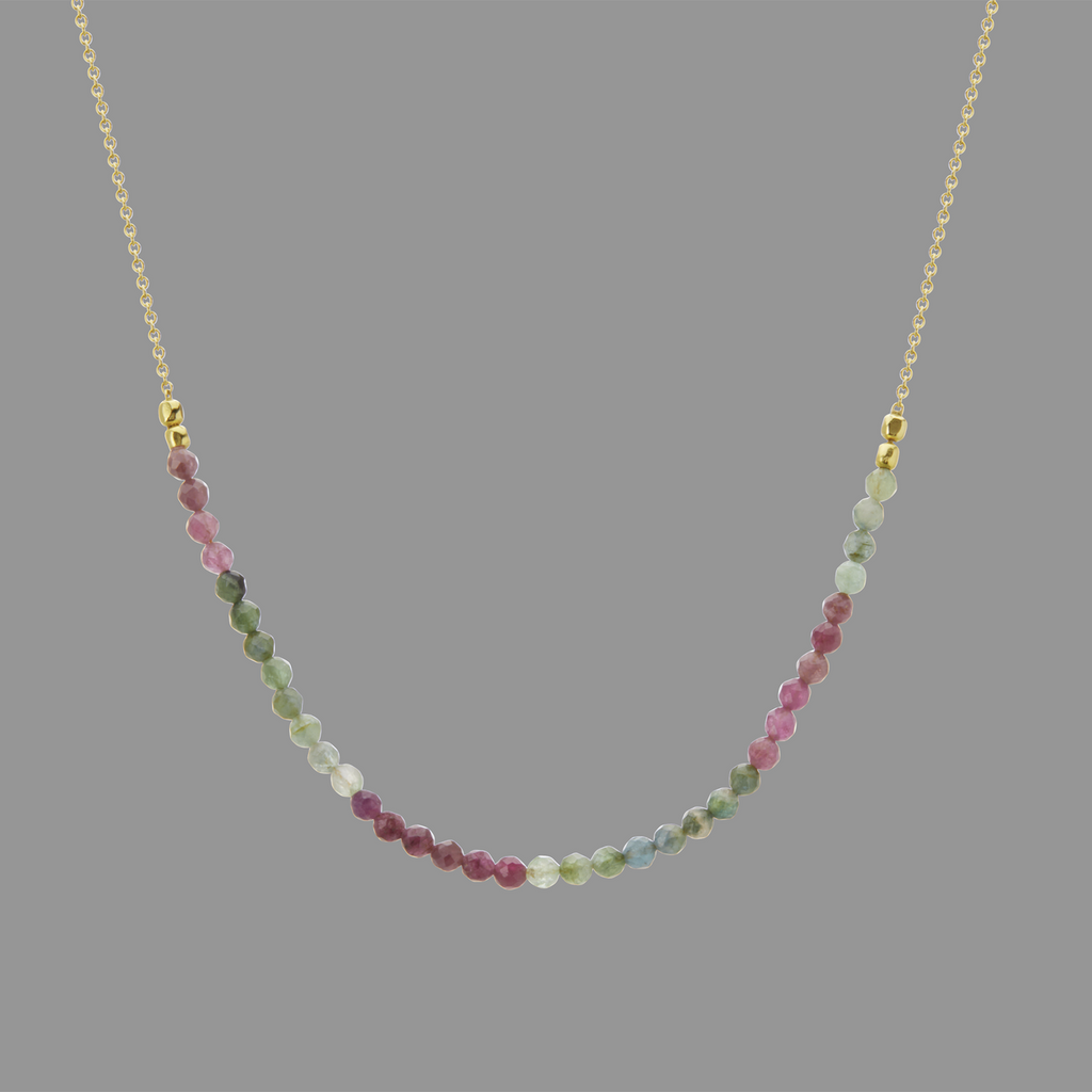 Tourmaline necklace in Gold by Murkani