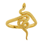 Sacred Serpent Ring Gold