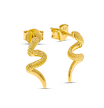 18K Gold Vermeil Serpent Studs midsummer star
