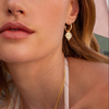 18 karat gold plate hoop earrings