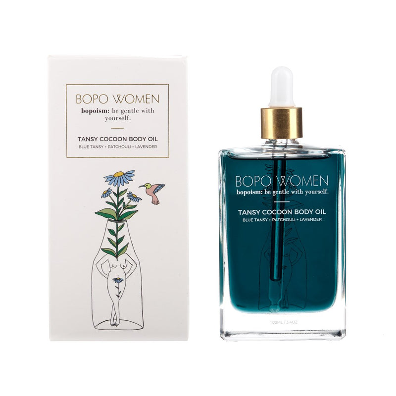 blue tansy all natural body oil by bopo women