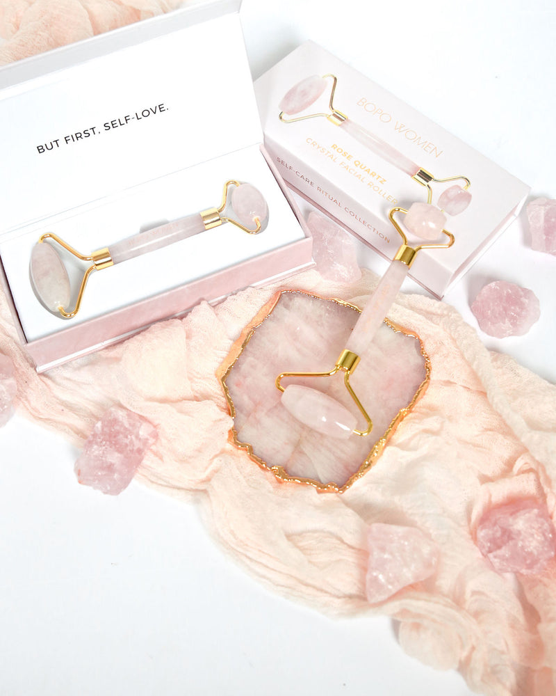 Rose Quartz Facial Roller