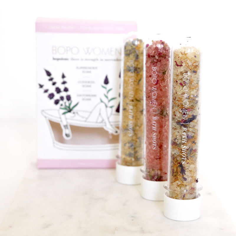 crystal bath salts with essential oils by bopo women