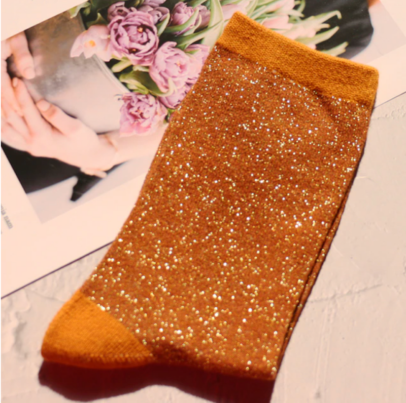 Women's Crew Glitter Socks