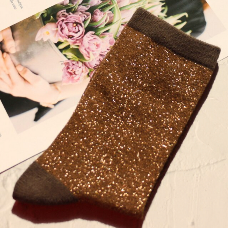 Women's Crew Glitter Socks