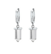 Crystal Drop Huggie Earrings