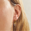Crystal Drop Huiggie earrings
