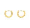 Gold Square Huggie Earrings