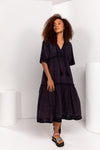 Indigo Tiered Dress