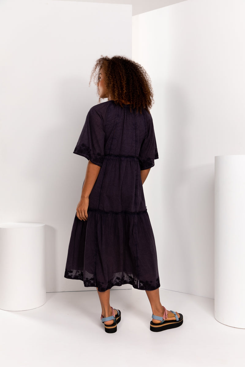 Indigo Tiered Dress