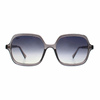 libertine sunglasses by reality eyewear are a classic oversized square shape in ice grey