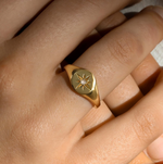 Gold Enchanted Light Signet Ring