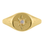 Gold Enchanted Light Signet Ring